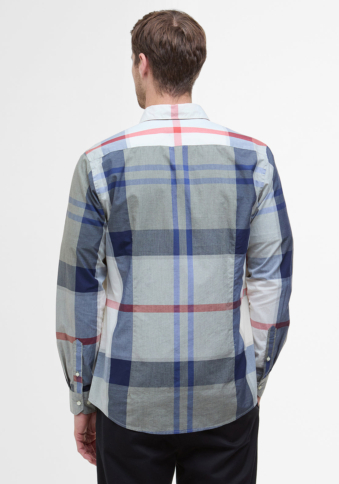 Barbour Men’s Harris Tailored Tartan Shirt, Bleached Pine