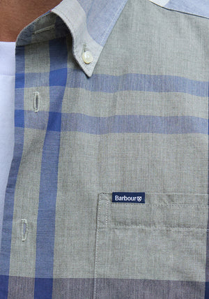 Barbour Men’s Harris Tailored Tartan Shirt, Bleached Pine
