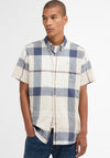 Barbour Men’s Douglas Tailored Shirt, Navy & Beige Multi