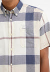 Barbour Men’s Douglas Tailored Shirt, Navy & Beige Multi
