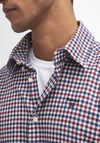 Barbour Men's Finkle Tailored Shirt, Merlot & Navy