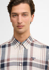 Barbour Men’s Kidd Tartan Tailored Shirt, Beige Multi