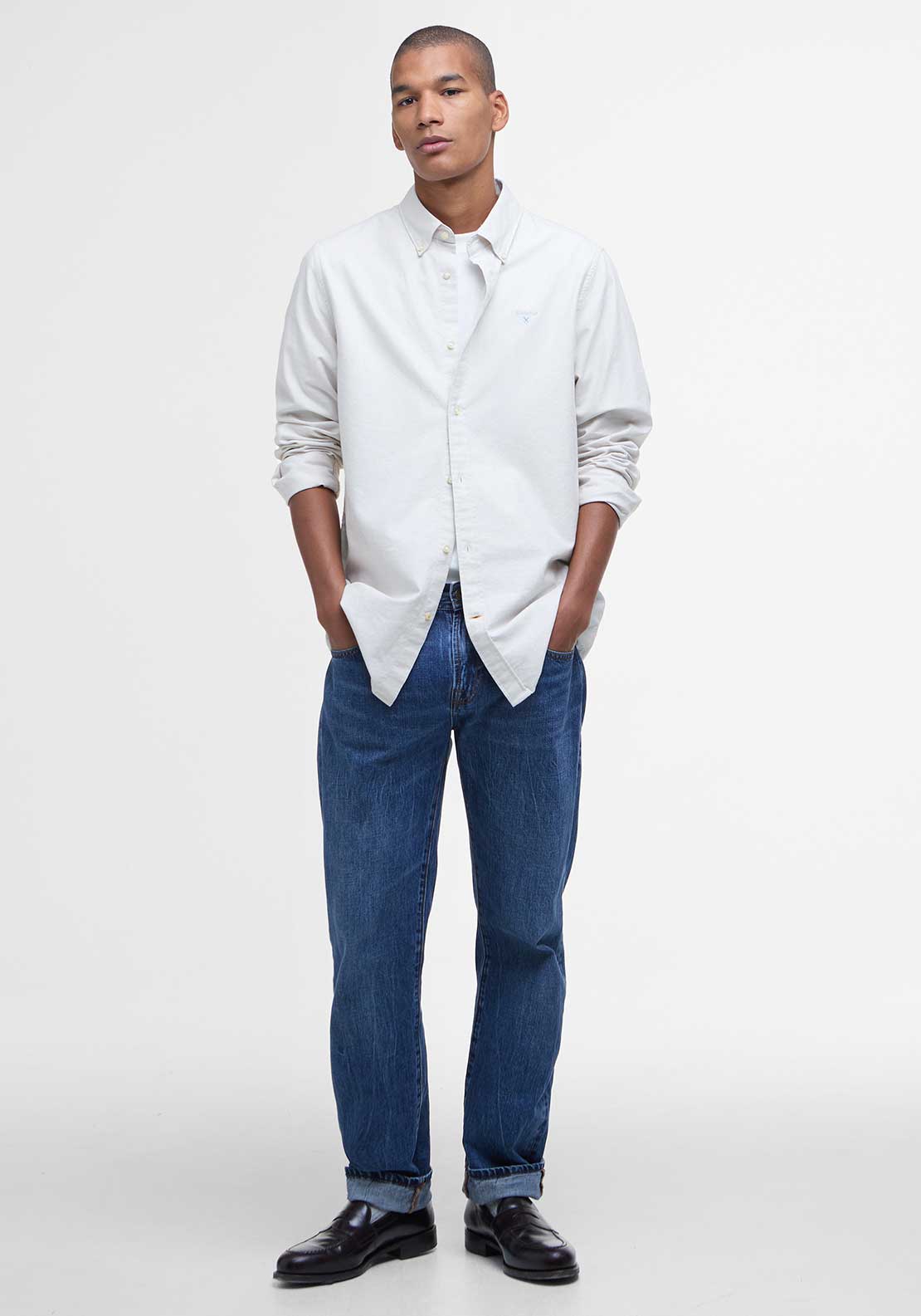 Barbour Men’s Oxtown Tailored Shirt, Oatmeal