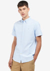 Barbour Men’s Oxtown Short Sleeve Tailored Shirt, Sky