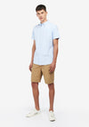 Barbour Men’s Oxtown Short Sleeve Tailored Shirt, Sky