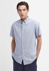 Barbour Men’s Oxtown Short Sleeve Tailored Shirt, Dark Denim