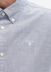 Barbour Men’s Oxtown Short Sleeve Tailored Shirt, Dark Denim