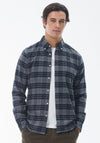 Barbour Mens Swinton Tartan Tailored Shirt, Grey Marl