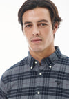 Barbour Mens Swinton Tartan Tailored Shirt, Grey Marl