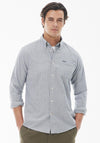 Barbour Mens Turner Houndstooth Tailored Shirt, Navy