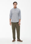 Barbour Mens Turner Houndstooth Tailored Shirt, Navy
