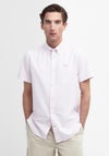 Barbour Men’s Oxtown Short Sleeve Striped Tailored Shirt, Pink