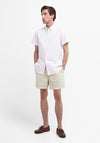 Barbour Men’s Oxtown Short Sleeve Striped Tailored Shirt, Pink