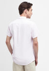 Barbour Men’s Oxtown Short Sleeve Striped Tailored Shirt, Pink