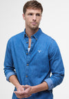 Barbour Men’s Denim Crest Tailored Shirt, Blue