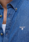 Barbour Men’s Denim Crest Tailored Shirt, Blue