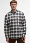 Barbour Men’s Telfield Check Shirt, Olive Green Multi