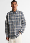 Barbour Men’s Mosswood Tailored Check Shirt, Navy Multi