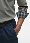 Barbour Men’s Huntly Houndstooth Shirt, Olive