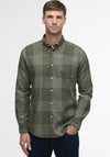 Barbour Men’s Heaney Checked Shirt, Olive