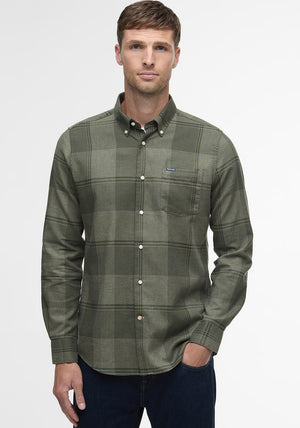 Barbour Men’s Heaney Checked Shirt, Olive