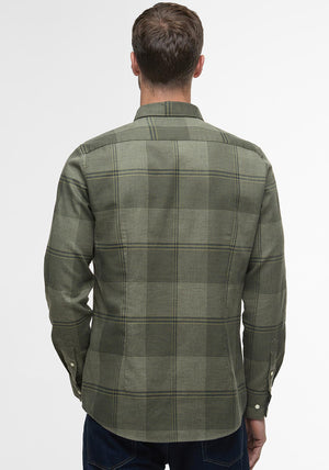 Barbour Men’s Heaney Checked Shirt, Olive