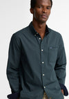Barbour Men’s Harbourwall Gingham Tailored Shirt, Green & Navy
