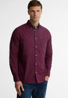 Barbour Men’s Harbourwall Gingham Tailored Shirt, Red & Navy