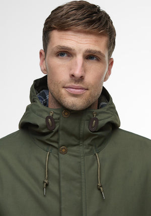 Barbour Men’s Modern Lorden Showerproof Mac, Green