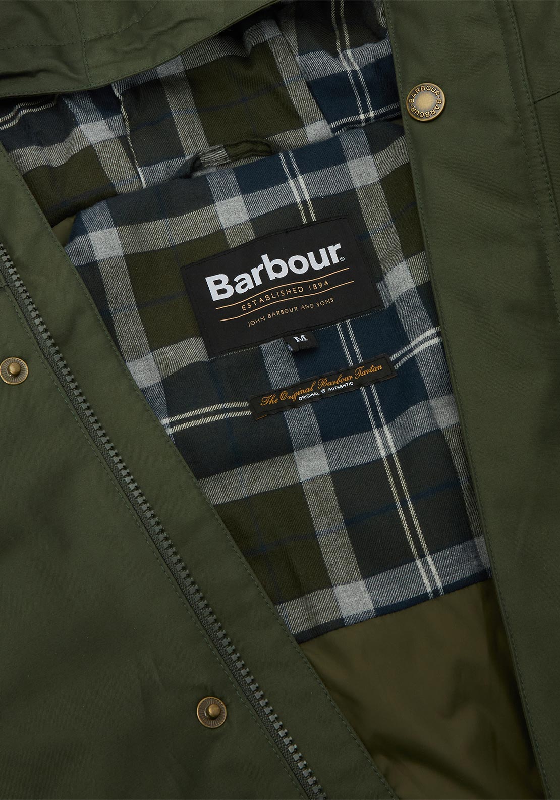 Barbour Men’s Modern Lorden Showerproof Mac, Green