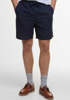 Barbour Cotton Linen Relaxed Shorts, Navy