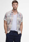 Barbour Cotton Linen Relaxed Shorts, Navy