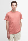 Barbour Men’s Essential Sports T-Shirt, Pink Clay