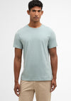 Barbour Men’s Tartan Sports T-Shirt, Pale Blue