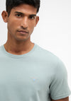 Barbour Men’s Tartan Sports T-Shirt, Pale Blue