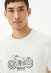 Barbour International Mens Gear T-Shirt, Whisper White