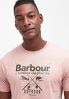 Barbour Men’s Fly T-Shirt, Pink Mist