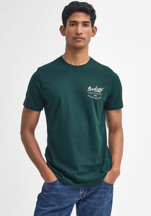 Barbour Men’s Script Graphic T-Shirt, Seaweed Green