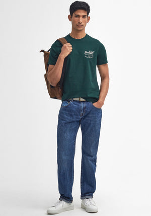Barbour Men’s Script Graphic T-Shirt, Seaweed Green