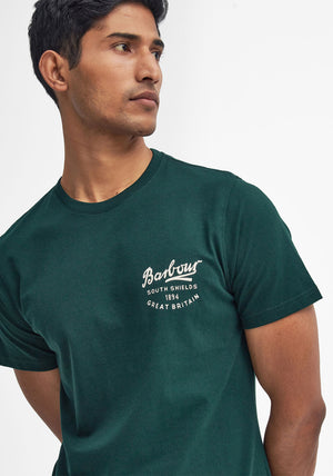 Barbour Men’s Script Graphic T-Shirt, Seaweed Green