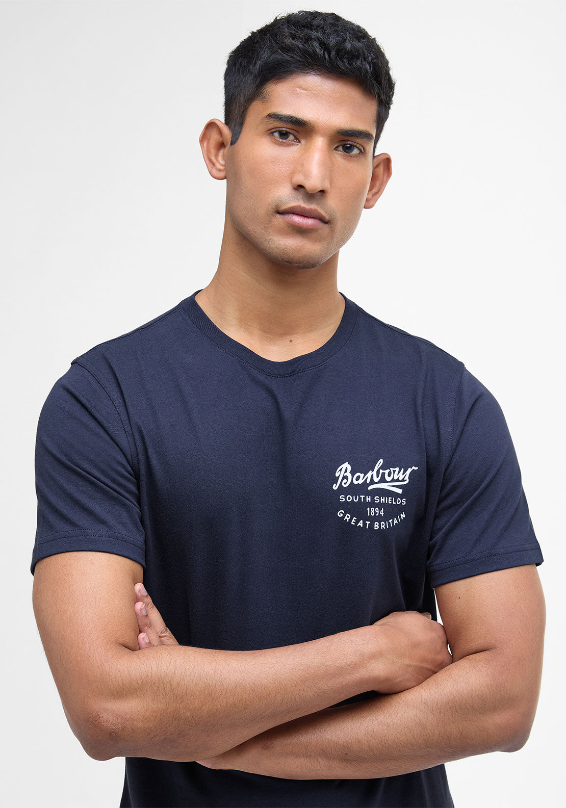 Barbour Men’s Script Graphic T-Shirt, Navy