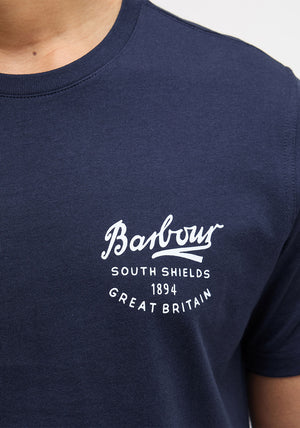 Barbour Men’s Script Graphic T-Shirt, Navy