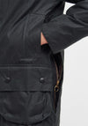 Barbour Mens Beaufort Waxed Jacket, Black