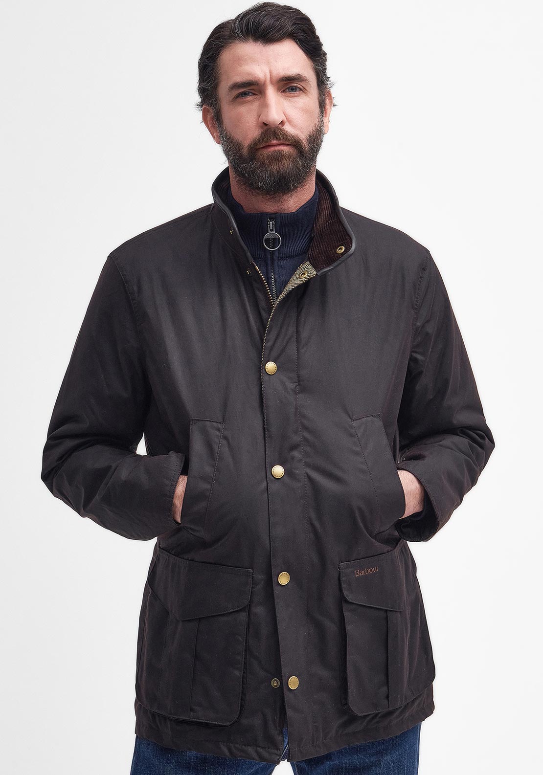 Barbour Men’s Hereford Wax Jacket, Rustic