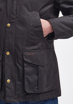 Barbour Men’s Hereford Wax Jacket, Rustic