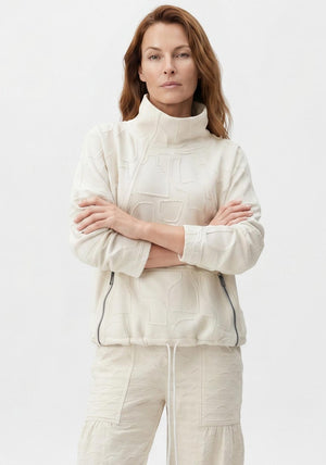 My Soul Textured Double Long Sleeve Top, Off White