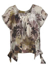 My Soul Wave Print Reversible Top, Multi