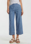 Malissa J Denim Look Culotte Trousers, Blue