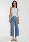 Malissa J Denim Look Culotte Trousers, Blue