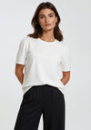 Malissa J One Size Puff Sleeve Jersey Top, White